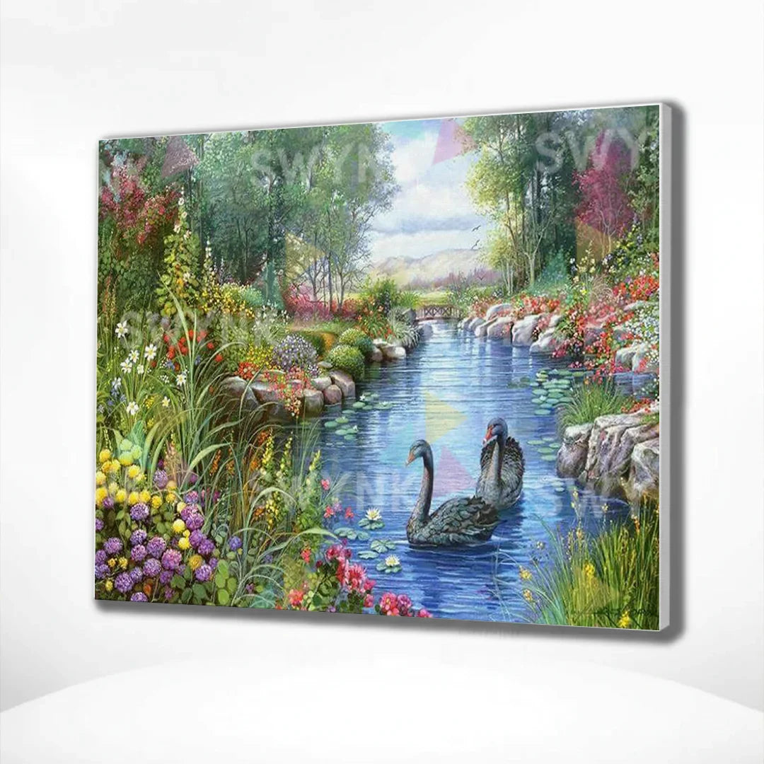 Painting by numbers Forest