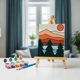 Alpine Serenity - Mini Painting by numbers Set of 3