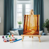 Amber Forest Path - Mini Painting by numbers Set of 6
