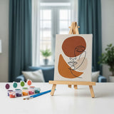 Boho Line Art & Nature - Mini Painting by numbers Set of 6