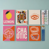 Bold and chaotic - Mini Painting by numbers Set of 6