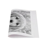 Puppy with Flowers Dot Painting