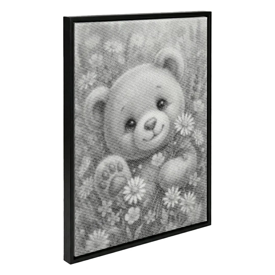 Bear with Flowers Dot Painting