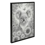 Koala with Flowers Dot Painting