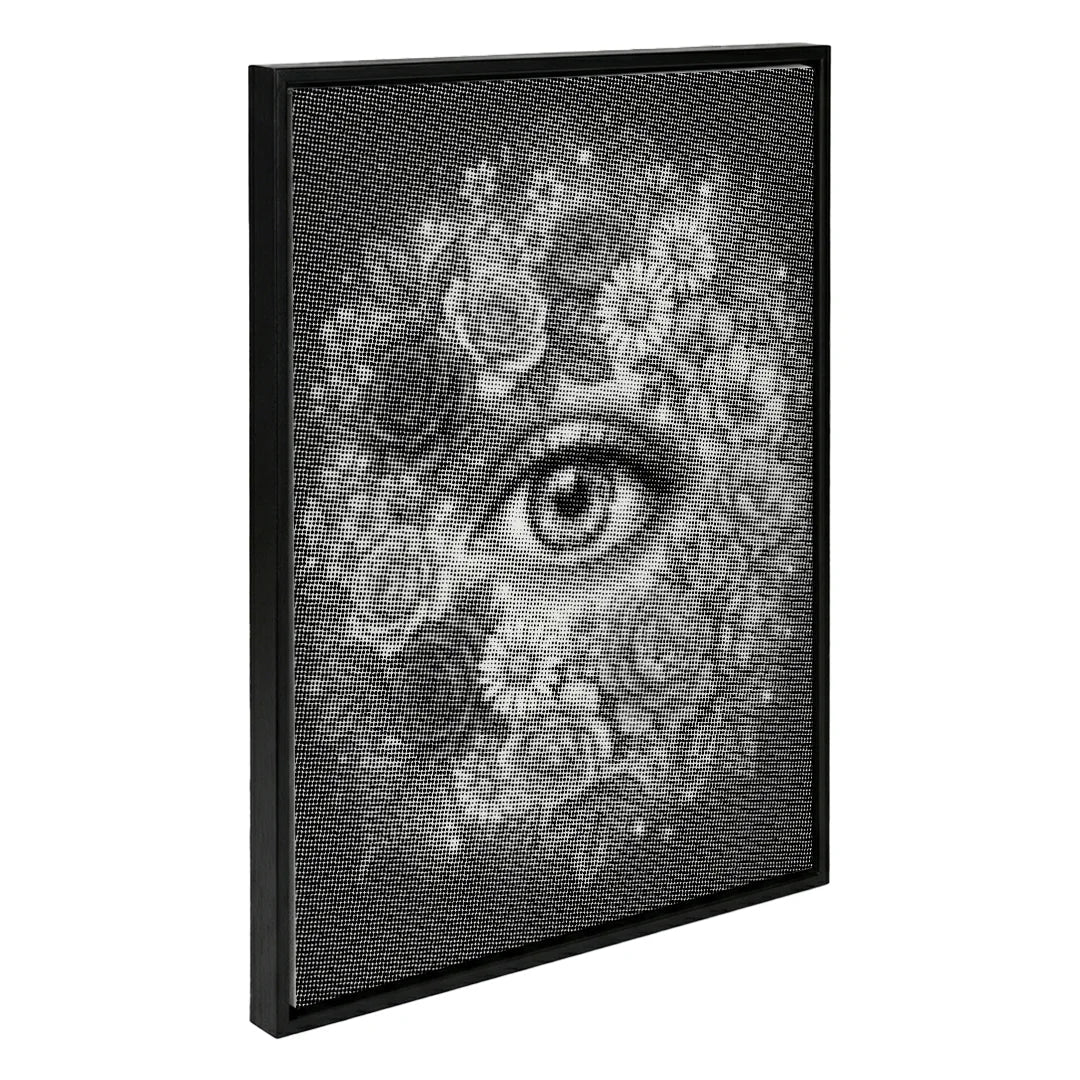 Eye with Flowers Dot Painting