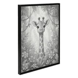 Giraffe with Flowers Dot Painting