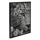 Botanical Panther Dot Painting