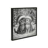Christmas Kitten Dot Painting