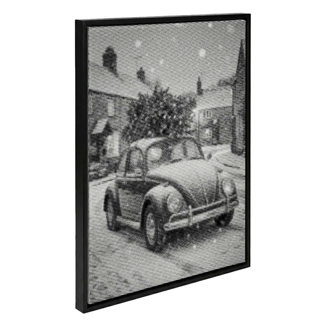 VW with Christmas Tree Dot Painting