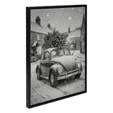 VW with Christmas Tree Dot Painting