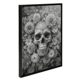 Skull with Flowers Dot Painting