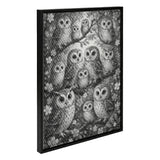 Owls in the Tree Dot Painting