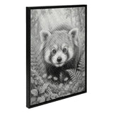 Red Panda with Flowers Dot Painting