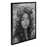 Women with Flowers Dot Painting