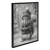 Winter Squirrel Dot Painting