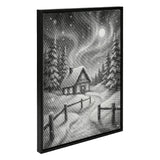 Winter Landscape Dot Painting