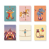 Circus Spectacle - Mini Painting by numbers Set of 6