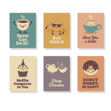 Coffee & Chill - Mini Painting by numbers Set of 6