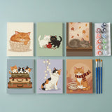 Cosy Kitty Corner - Mini Painting by numbers Set of 6