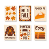 Cosy autumn essentials - Mini Painting by numbers Set of 6