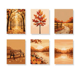 Crunchy Leaves & Warm Air - Mini Painting by numbers Set of 6