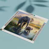 Diamond Painting - Baby Elephants