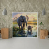 Diamond Painting - Baby Elephants
