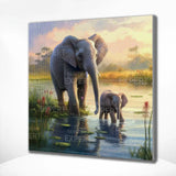 Diamond Painting - Baby Elephants