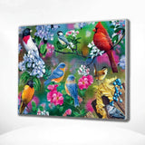 Diamond Painting - Birds and Flowers