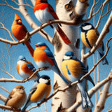 Diamond Painting - Vogels in een Boom