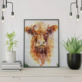 Diamond Painting - Bruine Schotse Hooglander