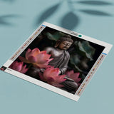 Diamond Painting - Buddha with Lotus Flower