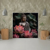 Diamond Painting - Buddha with Lotus Flower