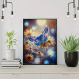 Diamond Painting - Schmetterling mit Blume