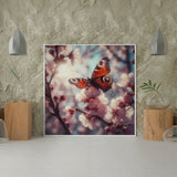Diamond Painting - Butterfly with Flowers