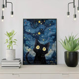 Diamond Painting - Kissa yössä