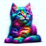 Diamond Painting - Bunte Katze