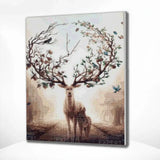 Diamond Painting - Deer with large antlers