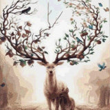 Diamond Painting - Deer with large antlers