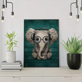 Diamond Painting - Elephant Headphones