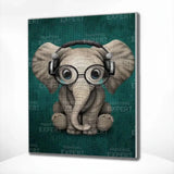 Diamond Painting - Elephant Headphones