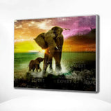 Diamond Painting - Elephants in the Sea