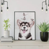 Diamond Painting - Fröhlicher Welpe