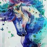 Diamond Painting - Horse with Blue Tones