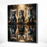 Diamond Painting - Kitten and Tiger