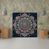 Diamond Painting - Mandala Rosa/Blau/Gelb