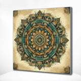 Diamond Painting - Mandala Gelb/Blau