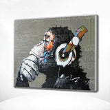 Diamond Painting - Monkey with Headphones