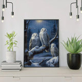 Diamond Painting - Uilen in de Sneeuw