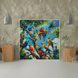 Diamond Painting - Parrot Family